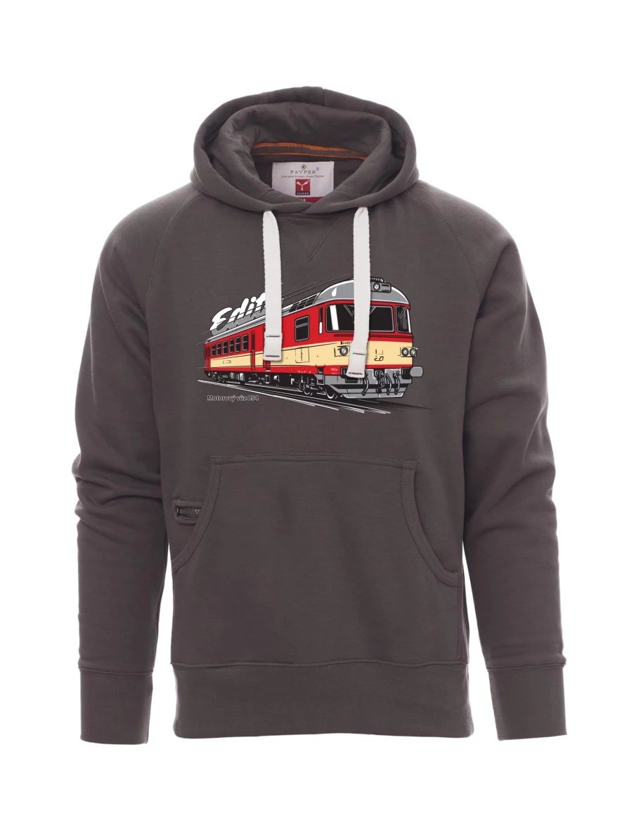 Grey men´s sweatshirt Railcar 854