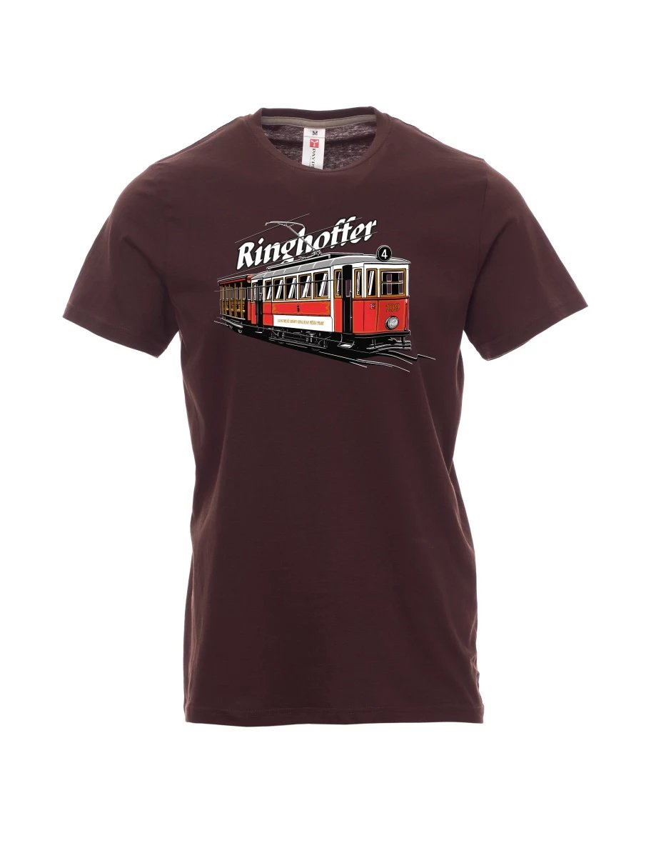 Dark brown men´s T-shirt Tram Ringhoffer
