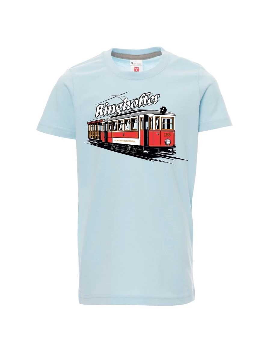 Pale blue children´s T-shirt Tram Ringhoffer