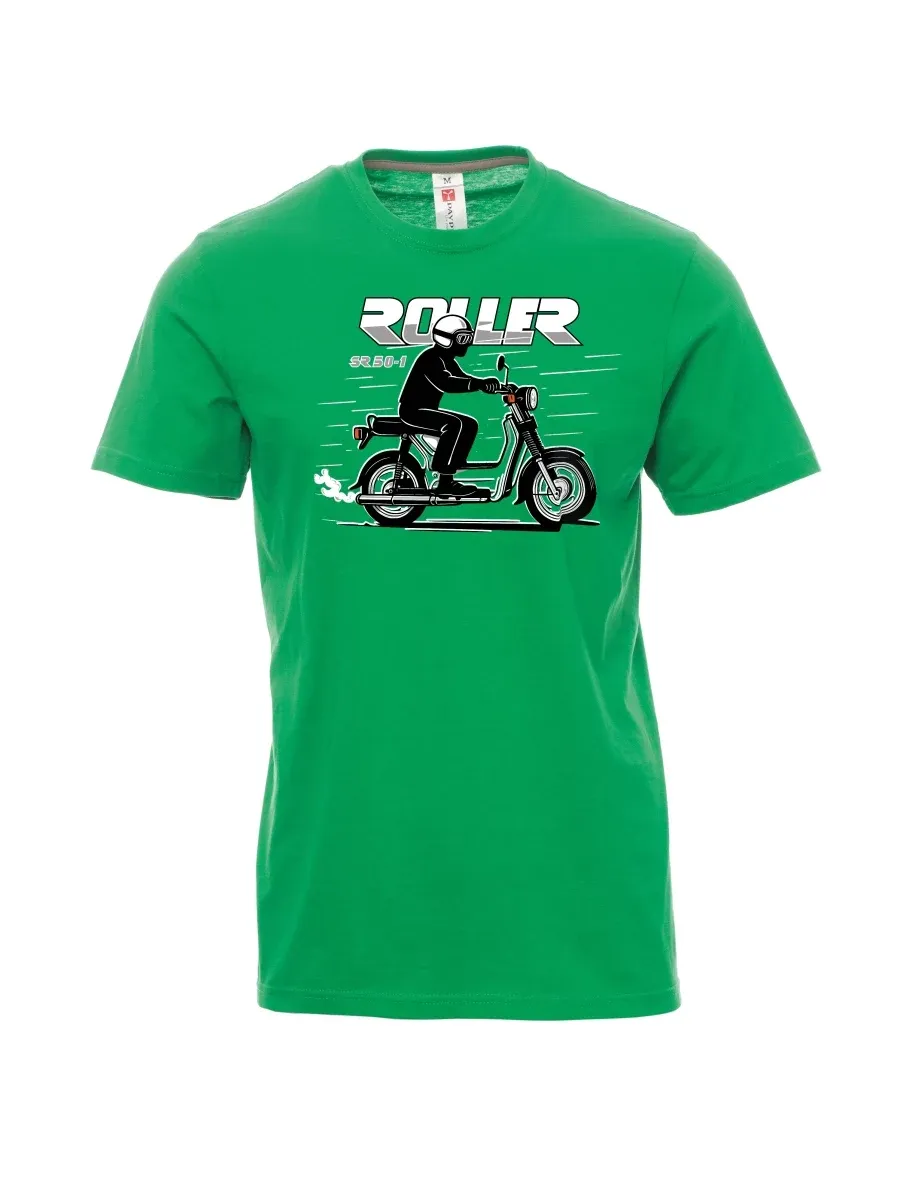 Green men´s T-shirt Scooter SR 50/1 Roller