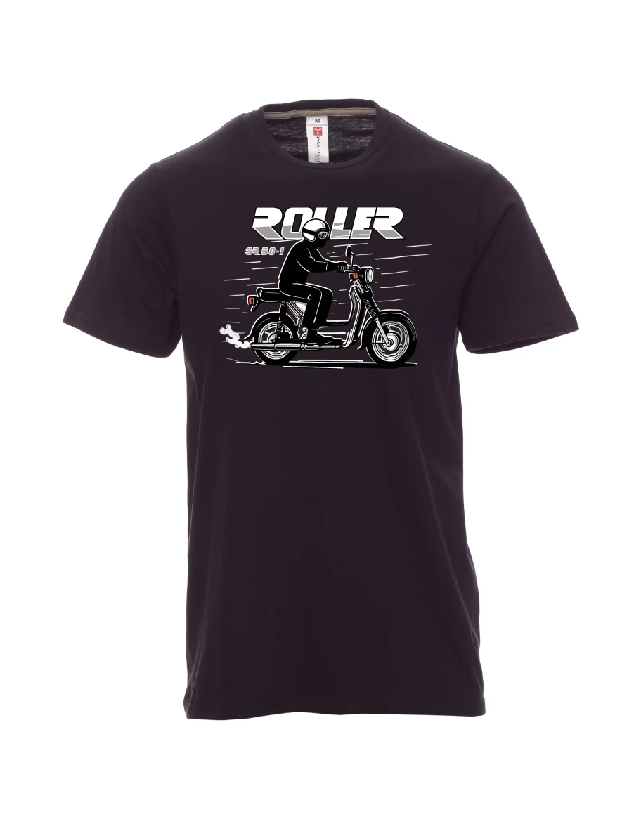 Black men´s T-shirt Scooter SR 50/1 Roller