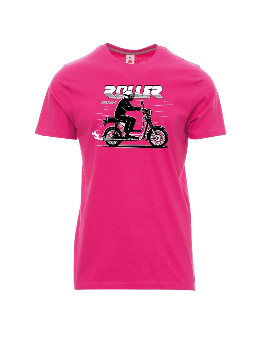 Pink men´s T-shirt Scooter SR 50/1 Roller