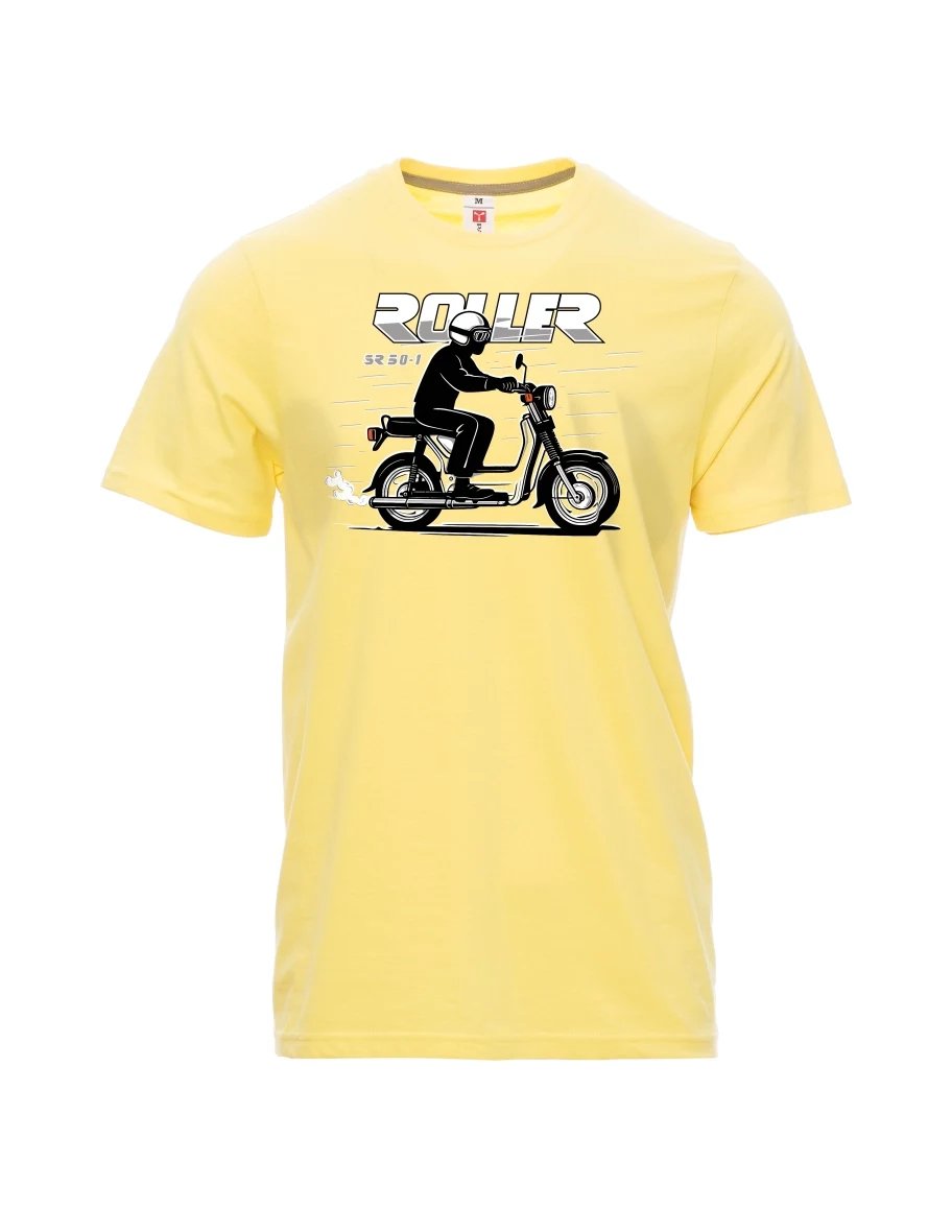 Light yellow men´s T-shirt Scooter SR 50/1 Roller