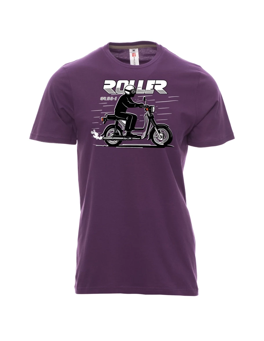 Purple men´s T-shirt Scooter SR 50/1 Roller