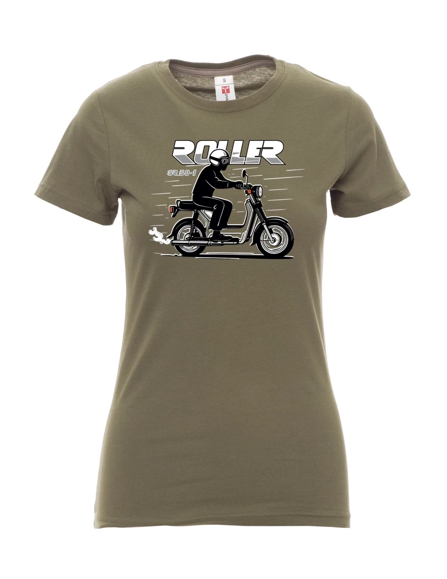 Khaki women´s T-shirt Scooter SR 50/1 Roller