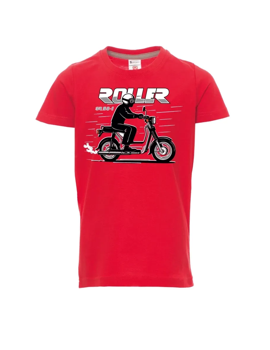 Red children´s T-shirt Scooter SR 50/1 Roller