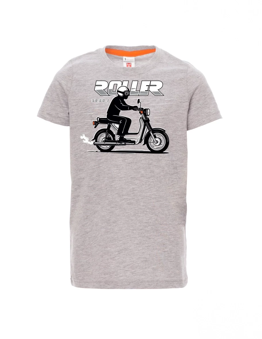 Grey melange children´s T-shirt Scooter SR 50/1 Roller