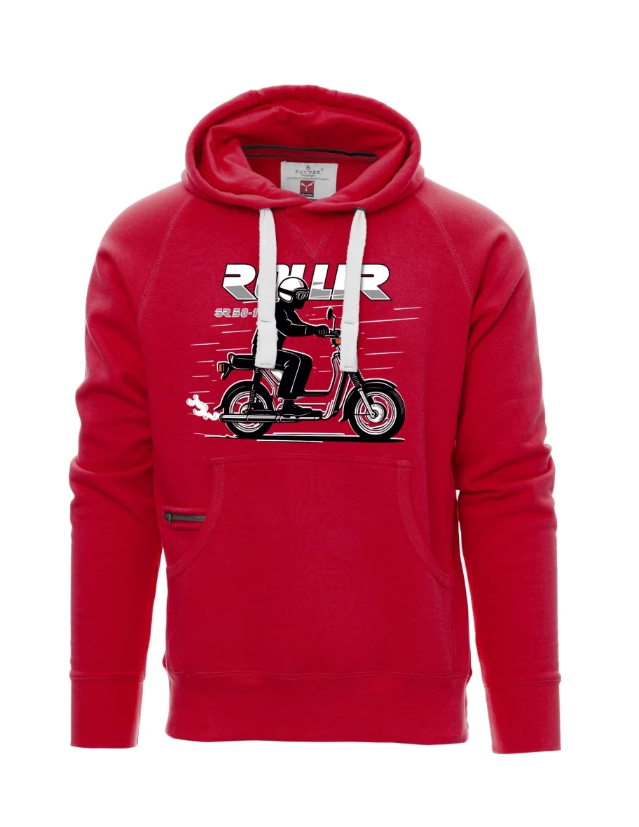 Red men´s sweatshirt Scooter SR 50/1 Roller