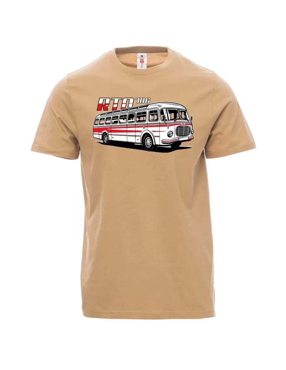 Brown men´s T-shirt Bus RTO 706