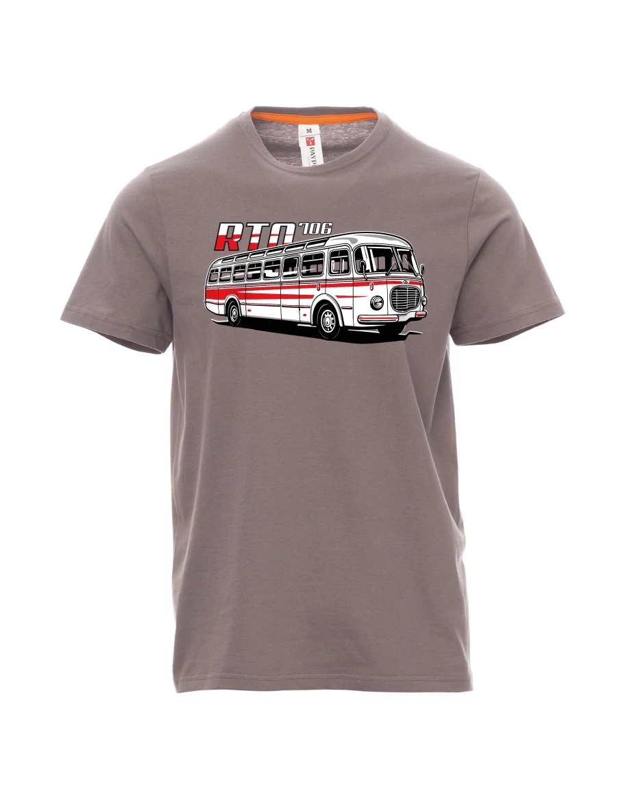 Steel gray men´s T-shirt Bus RTO 706
