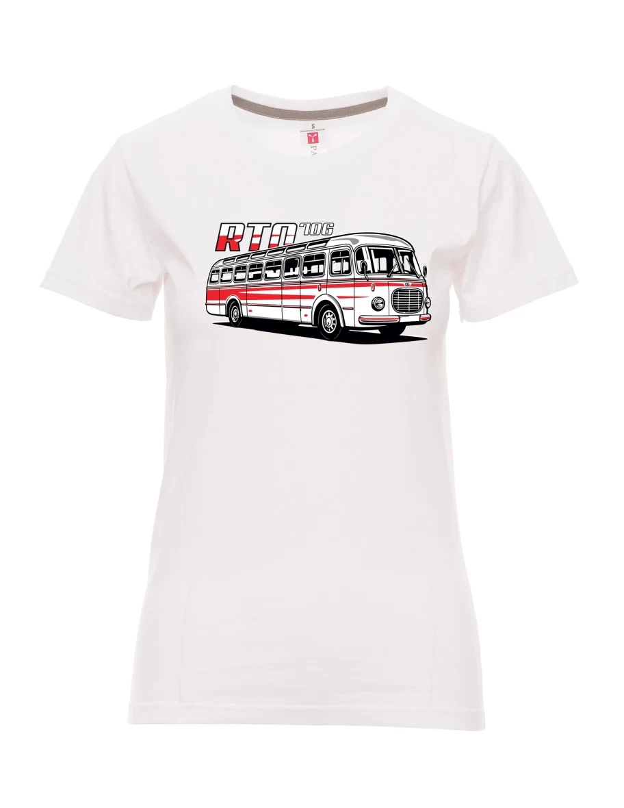 White women´s T-shirt Bus RTO 706