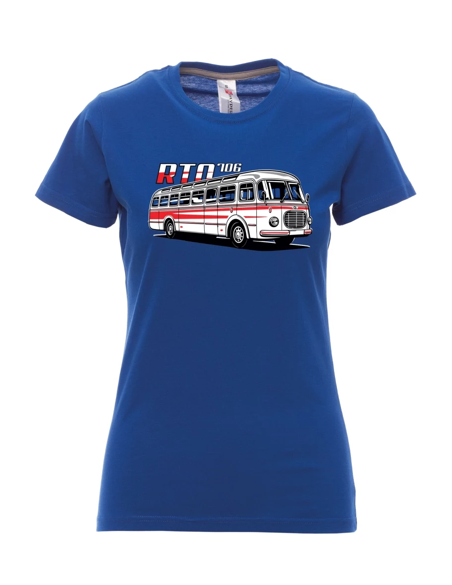 Royal blue women´s T-shirt Bus RTO 706