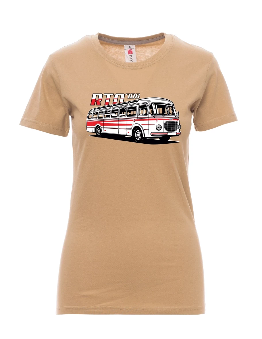 Brown women´s T-shirt Bus RTO 706