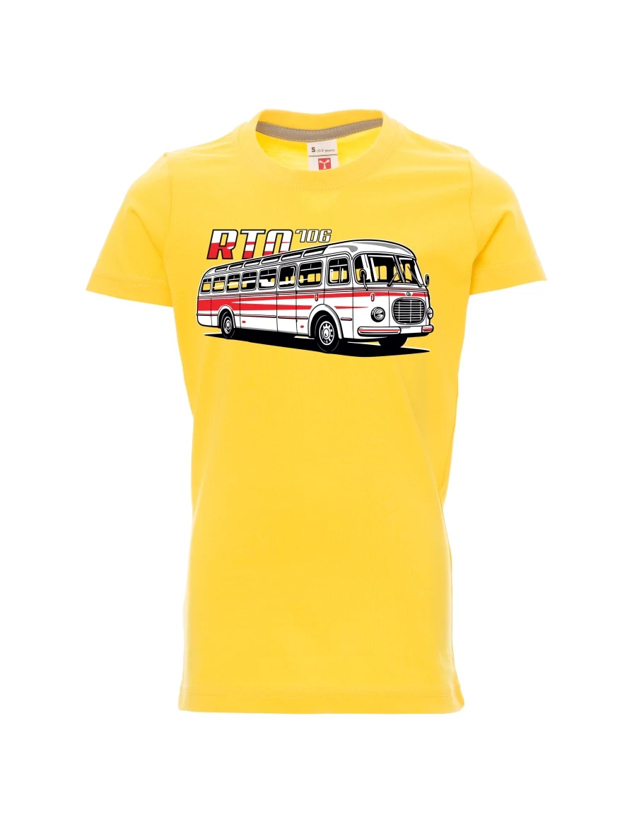 Yellow children´s T-shirt Bus RTO 706