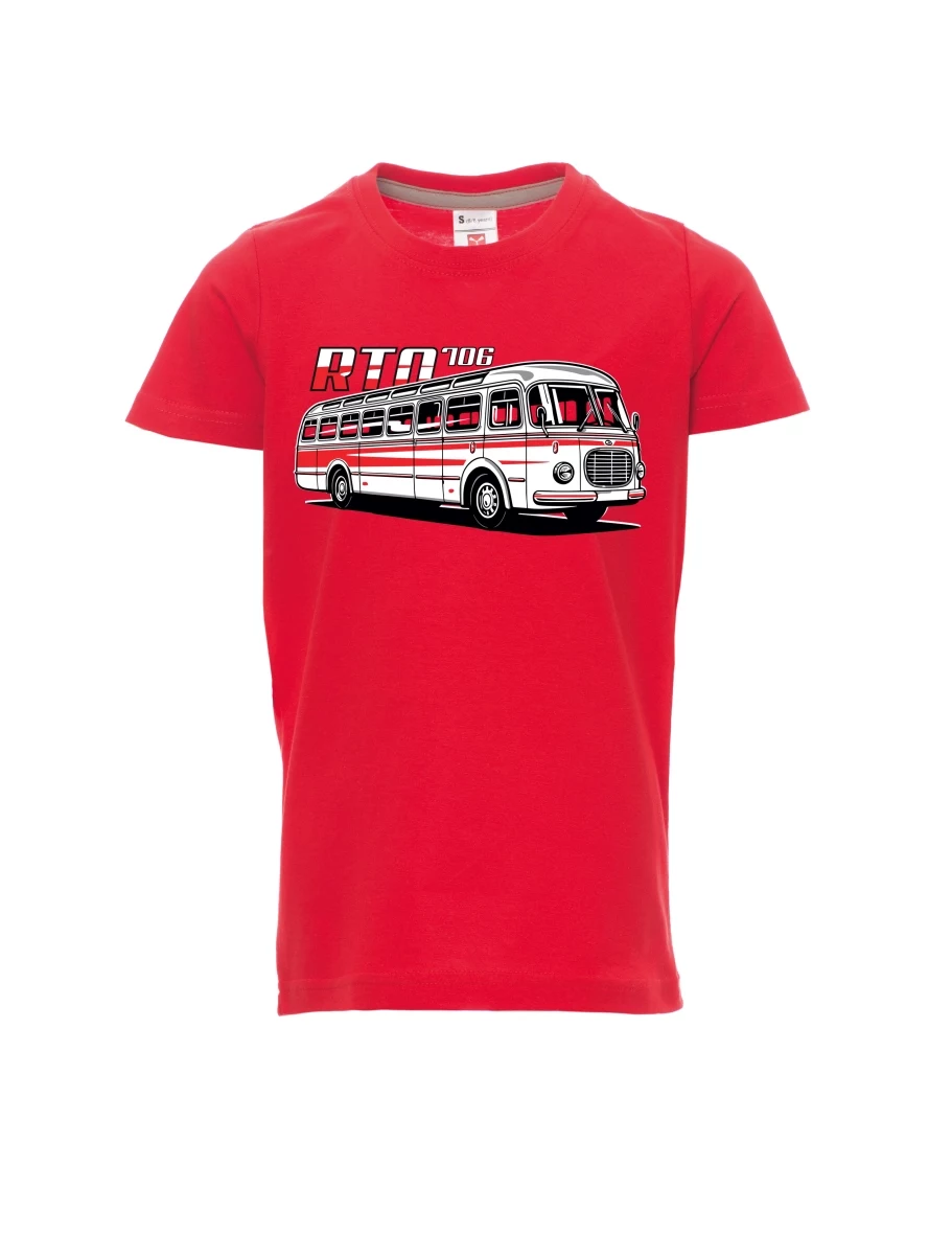 Red children´s T-shirt Bus RTO 706
