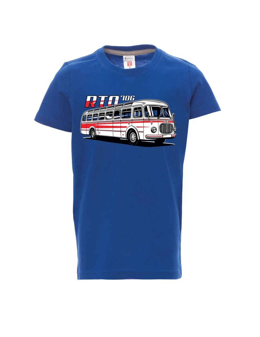 Blue children´s T-shirt Bus RTO 706