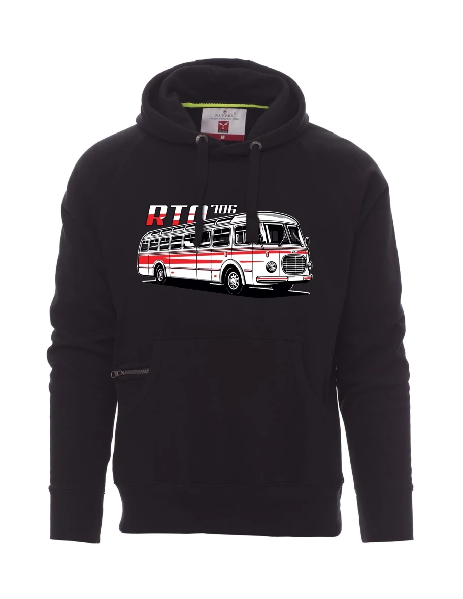 Black men´s sweatshirt Bus RTO 706