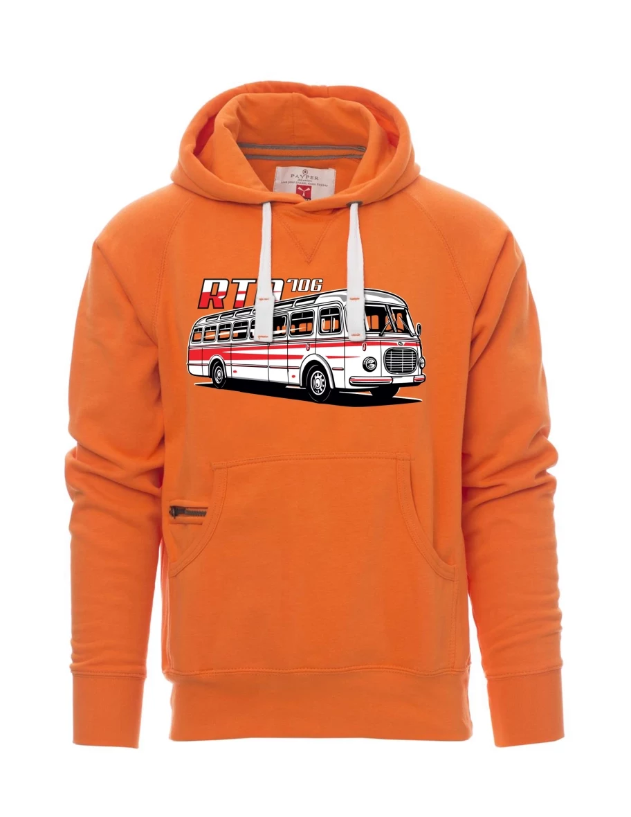 Orange men´s sweatshirt Bus RTO 706