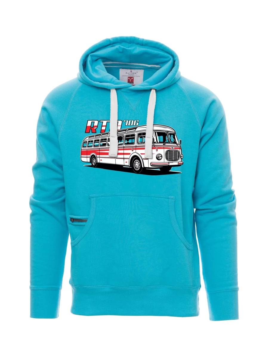 Light blue men´s sweatshirt Bus RTO 706