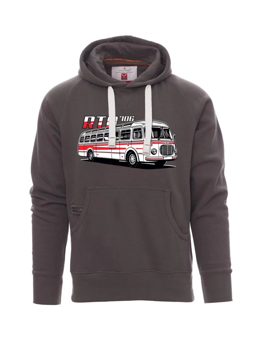 Grey men´s sweatshirt Bus RTO 706