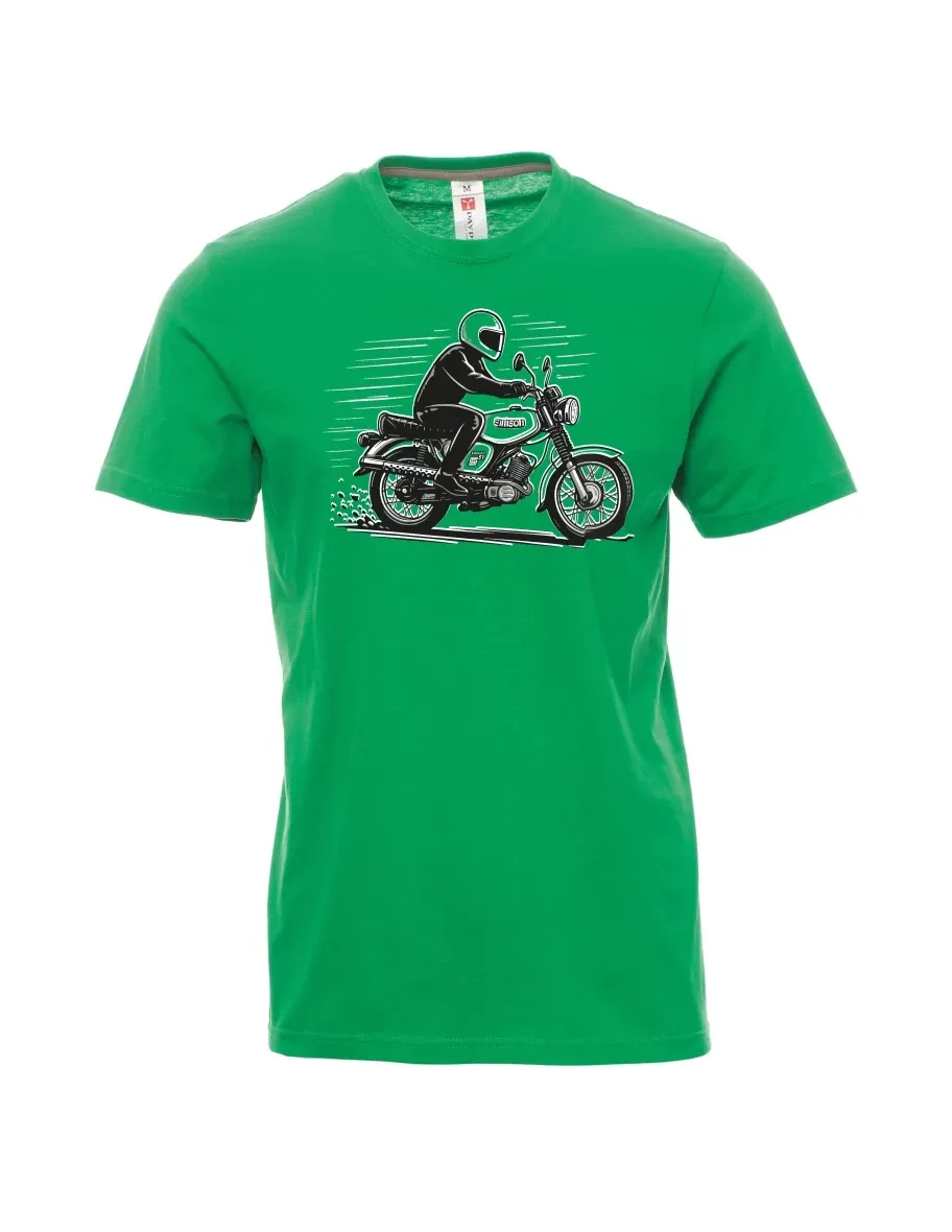 Green men´s T-shirt Motorcycle Enduro S51