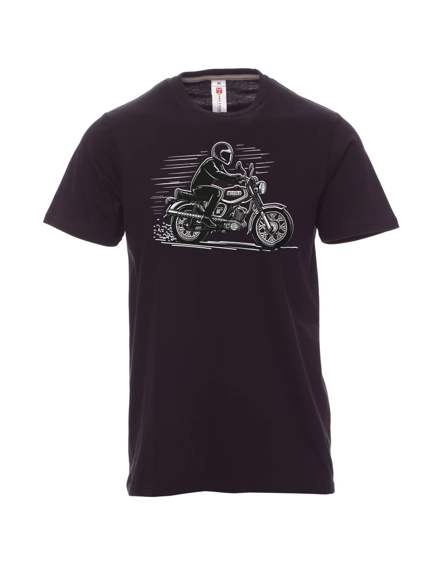 Black men´s T-shirt Motorcycle Enduro S51