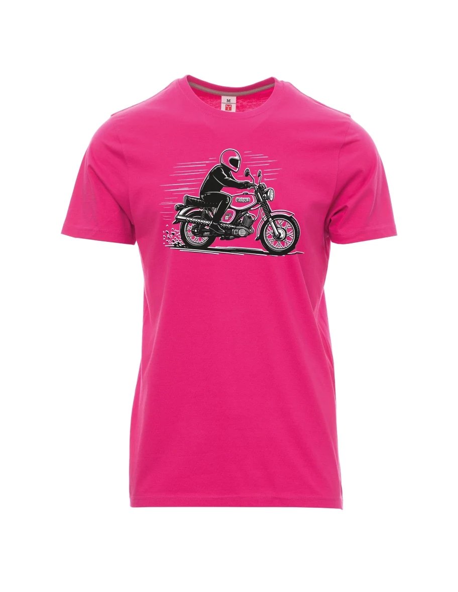 Pink men´s T-shirt Motorcycle Enduro S51