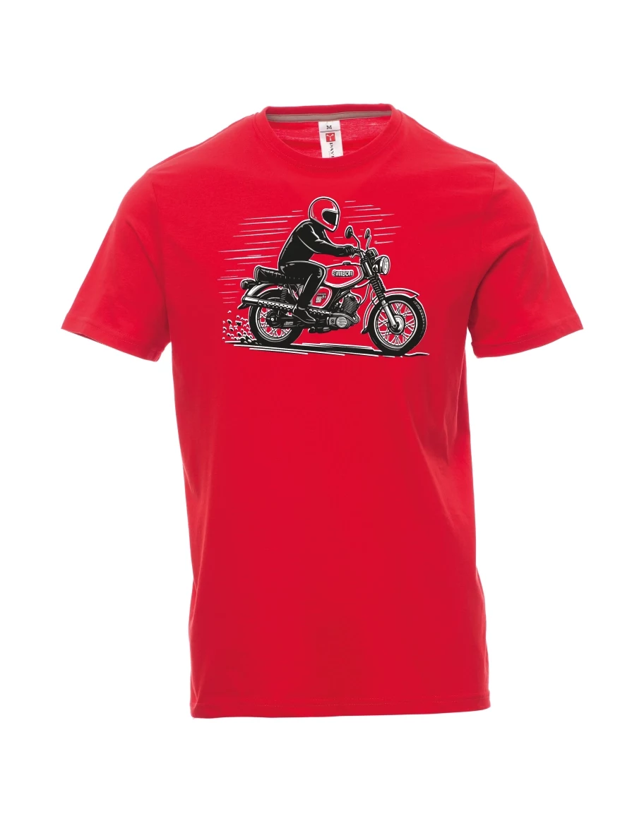 Red men´s T-shirt Motorcycle Enduro S51