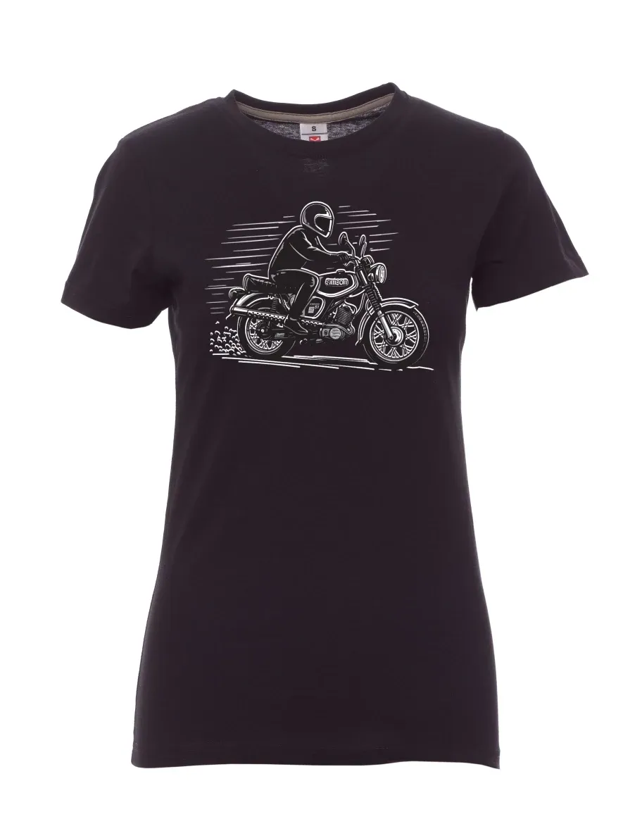 White women´s T-shirt Motorcycle Enduro S51