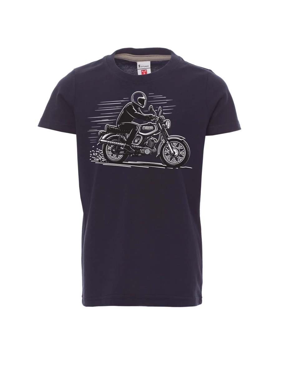 Navy children´s T-shirt Motorcycle Enduro S51