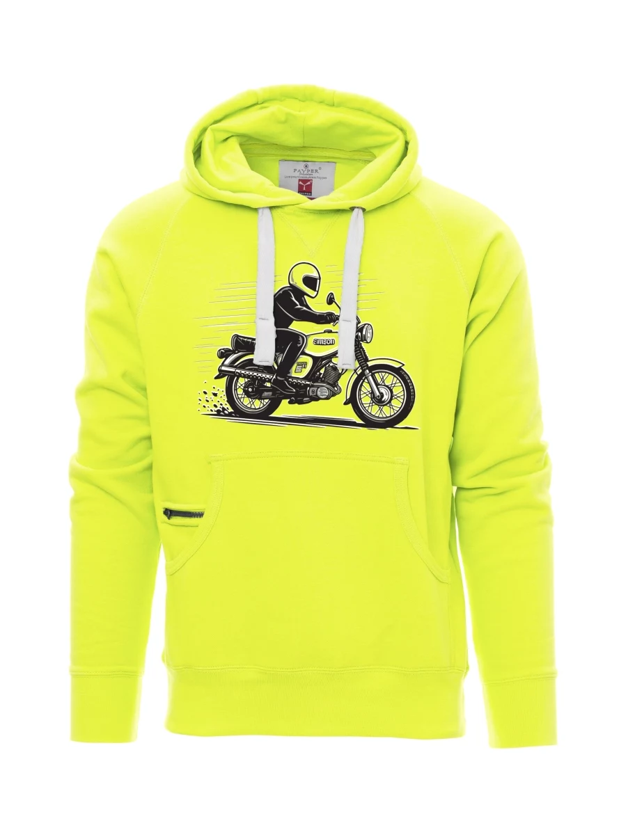 Fluorescent men´s sweatshirt Motorcycle Enduro S51