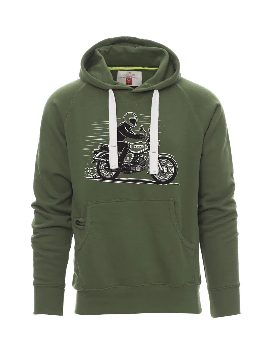 Dark green men´s sweatshirt Motorcycle Enduro S51