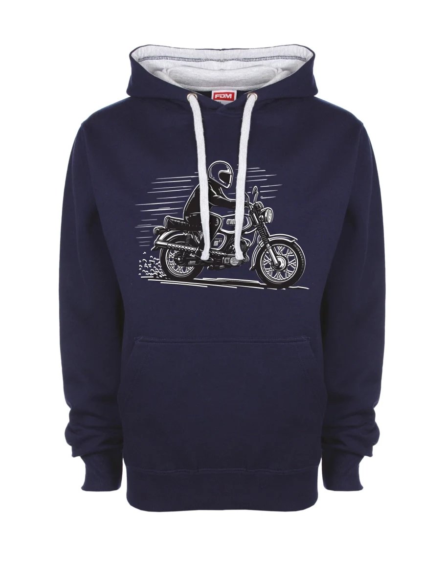Grey-navy sweatshirt Motorcycle Enduro S51