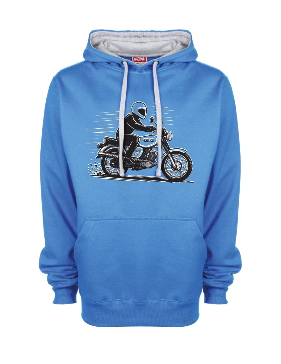 Grey-blue sweatshirt Motorcycle Enduro S51