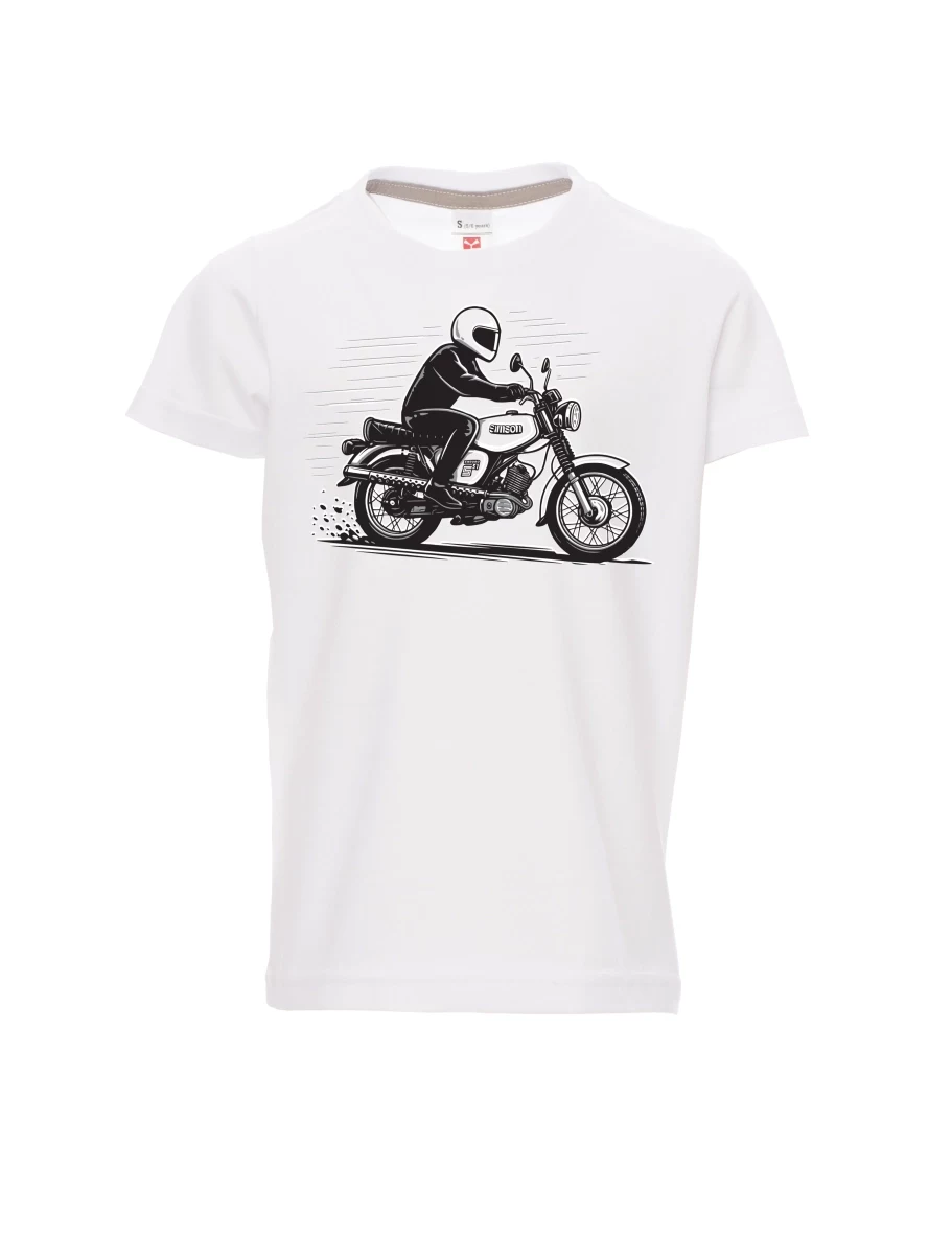 White children´s T-shirt Motorcycle Enduro S51