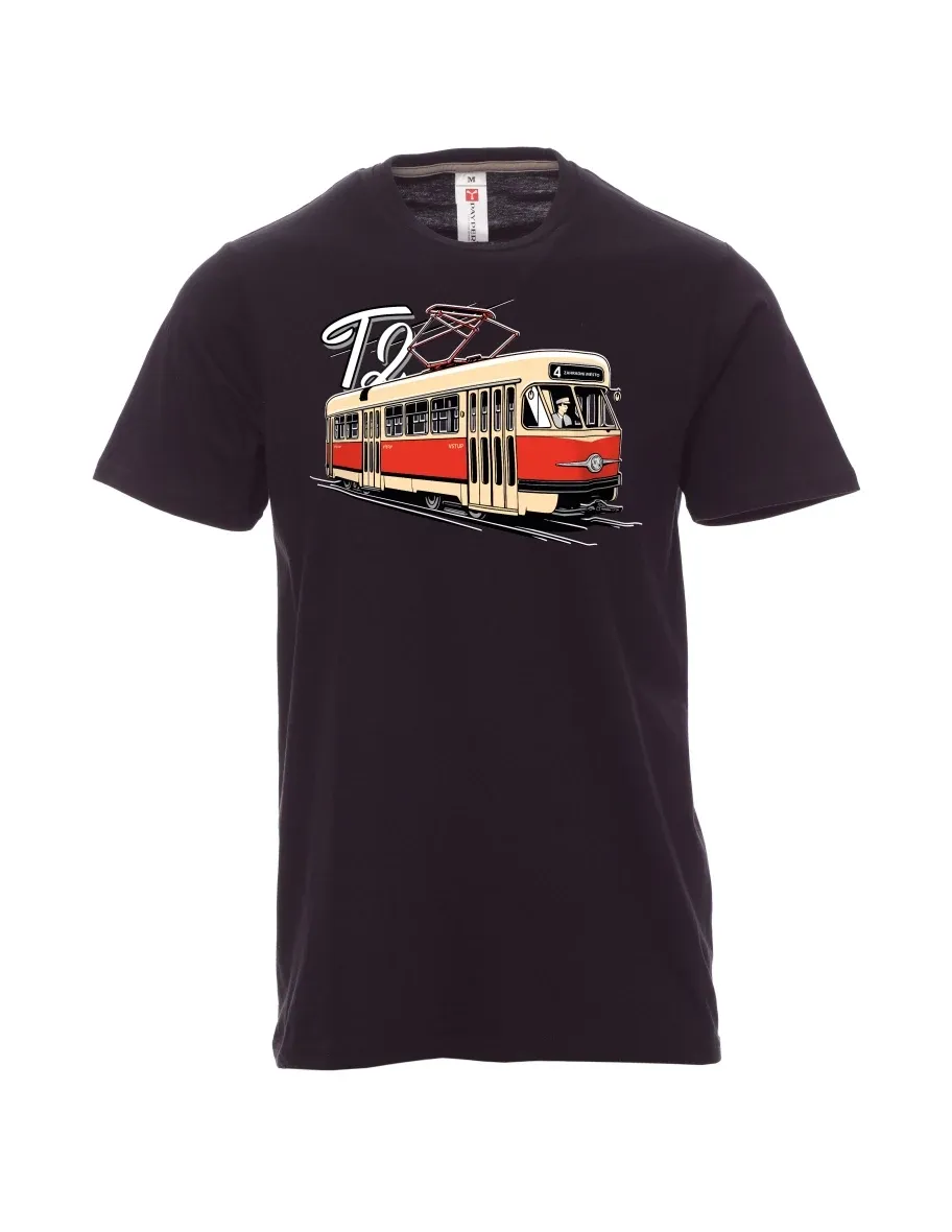 Black men´s T-shirt Tram T2