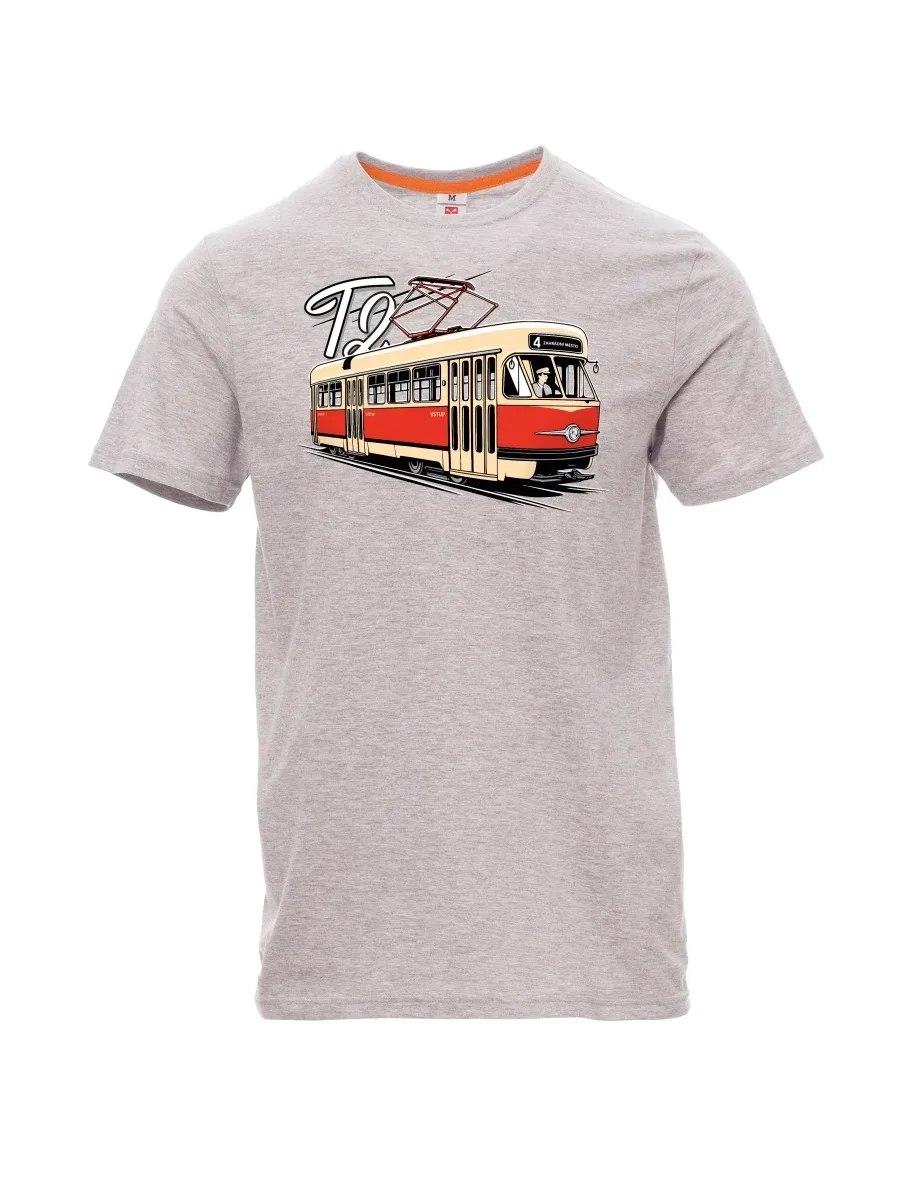 Gray melange men´s T-shirt Tram T2