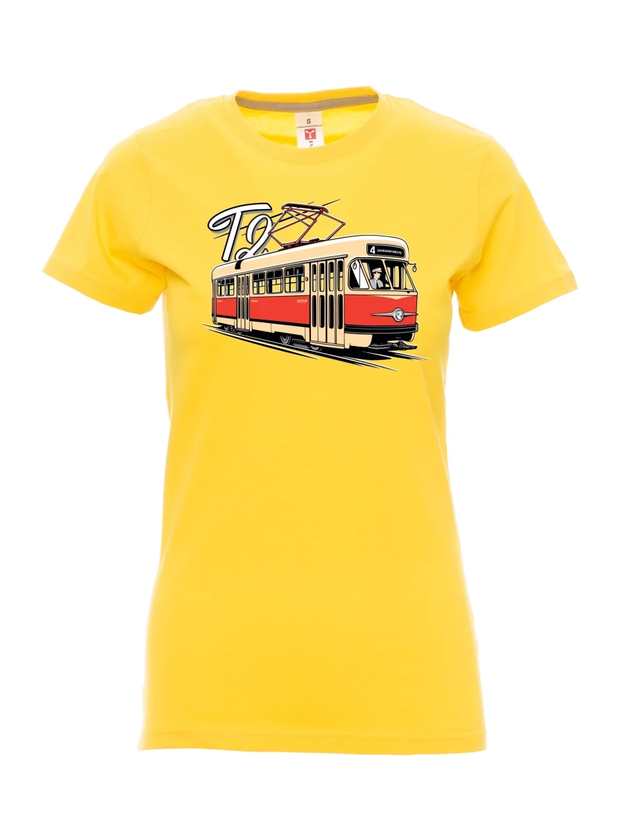 Yellow women´s T-shirt Tram T2
