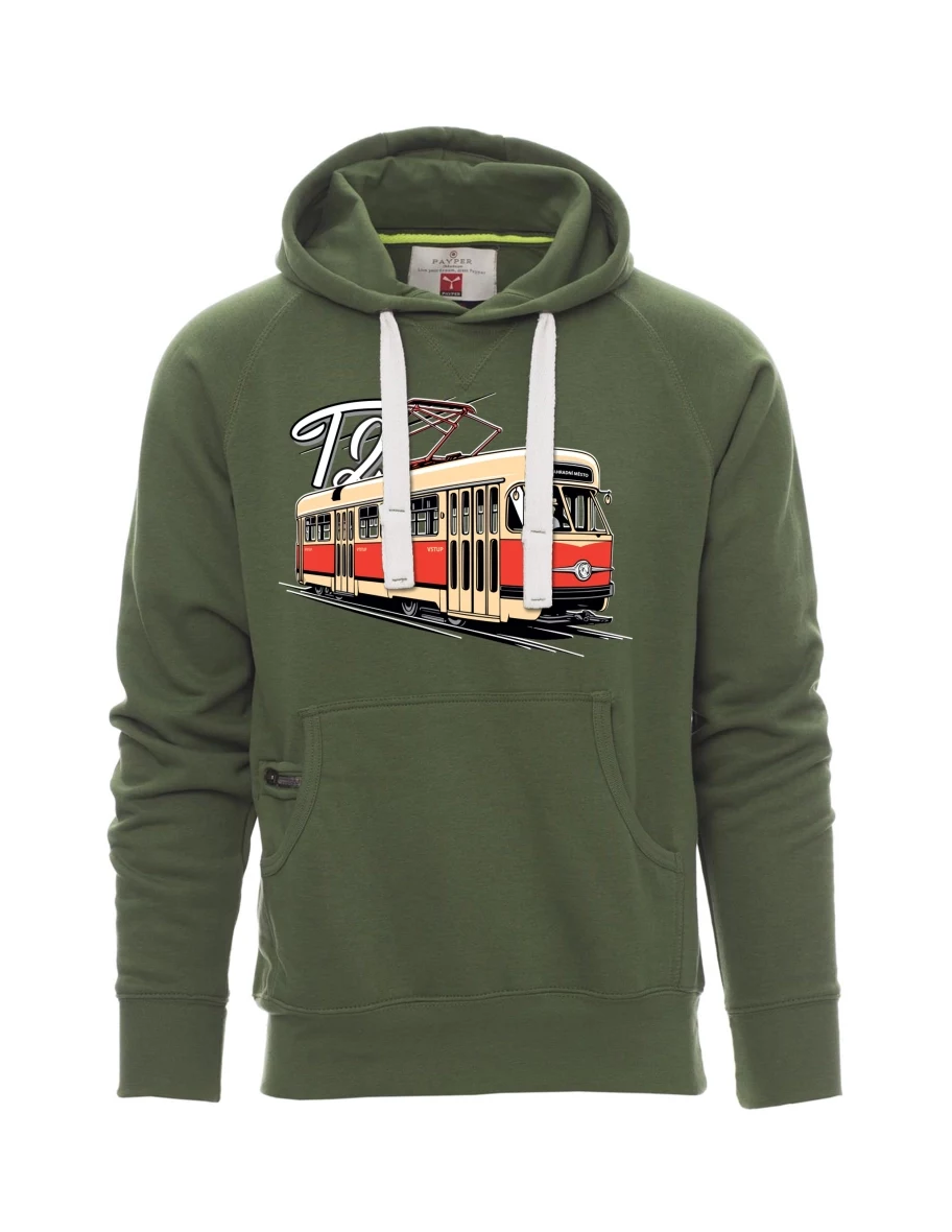 Dark green men´s sweatshirt Tram T2