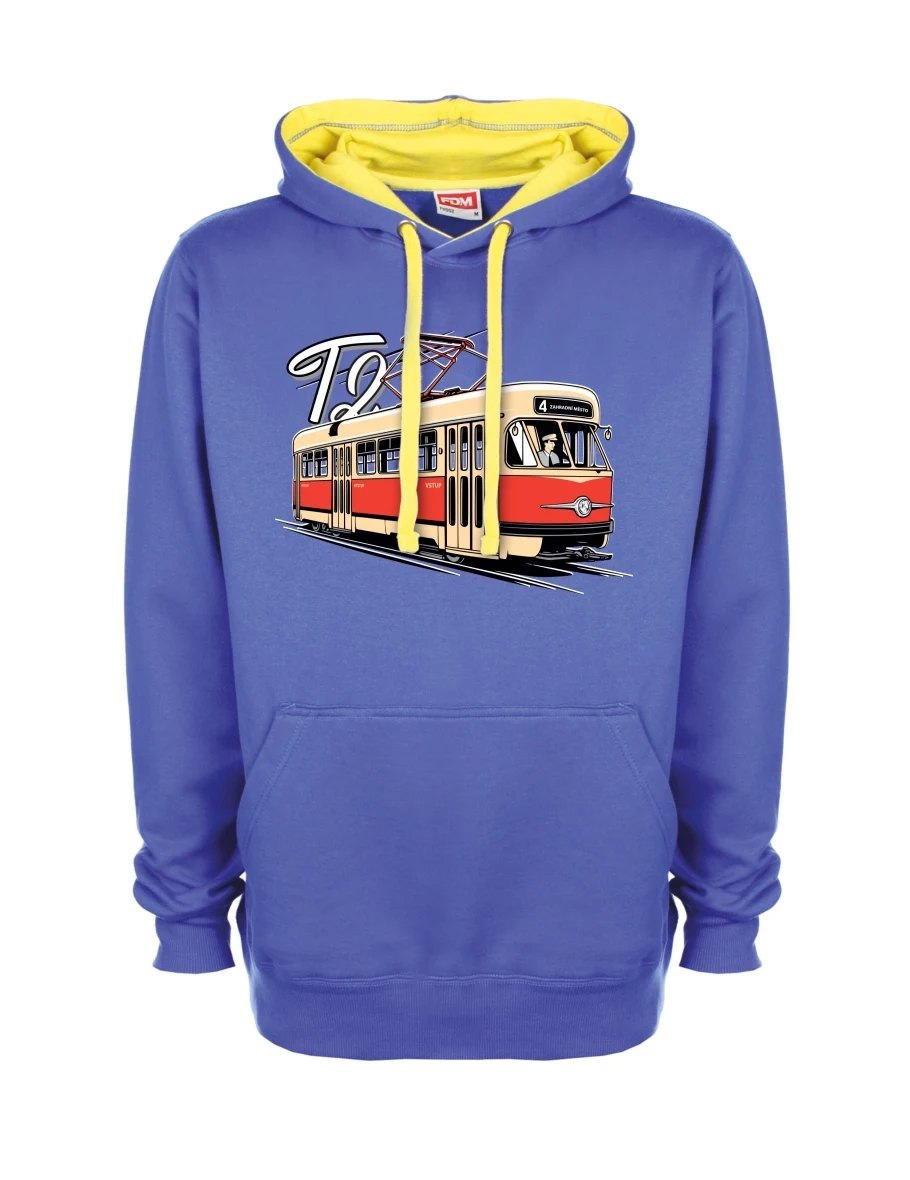 Yellow-blue sweatshirt Tram T2