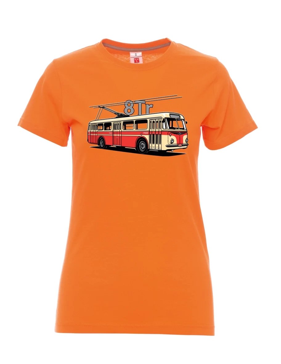 Orange women´s T-shirt Trolleybus 8Tr