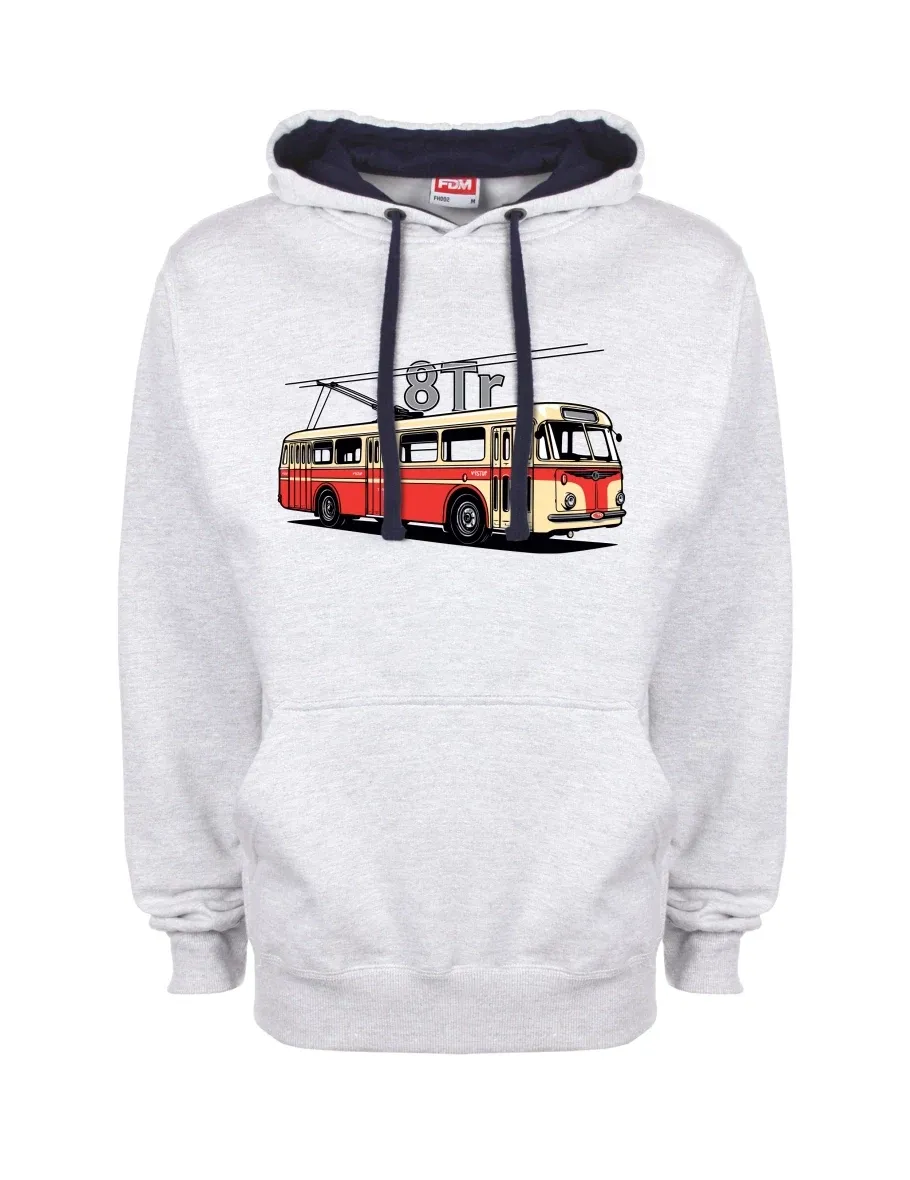 Blue-grey sweatshirt Trolleybus 8Tr