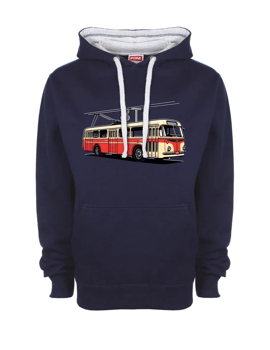 Grey-navy sweatshirt Trolleybus 8Tr