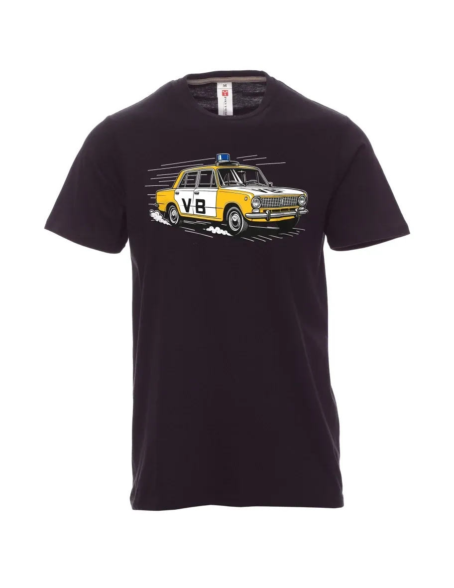 Black men´s T-shirt Car VAZ 2101 VB