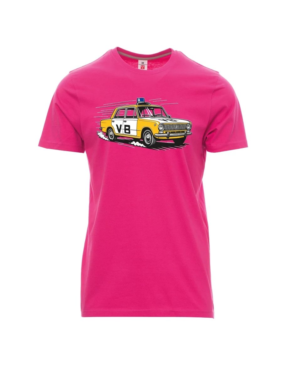 Pink men´s T-shirt Car VAZ 2101 VB