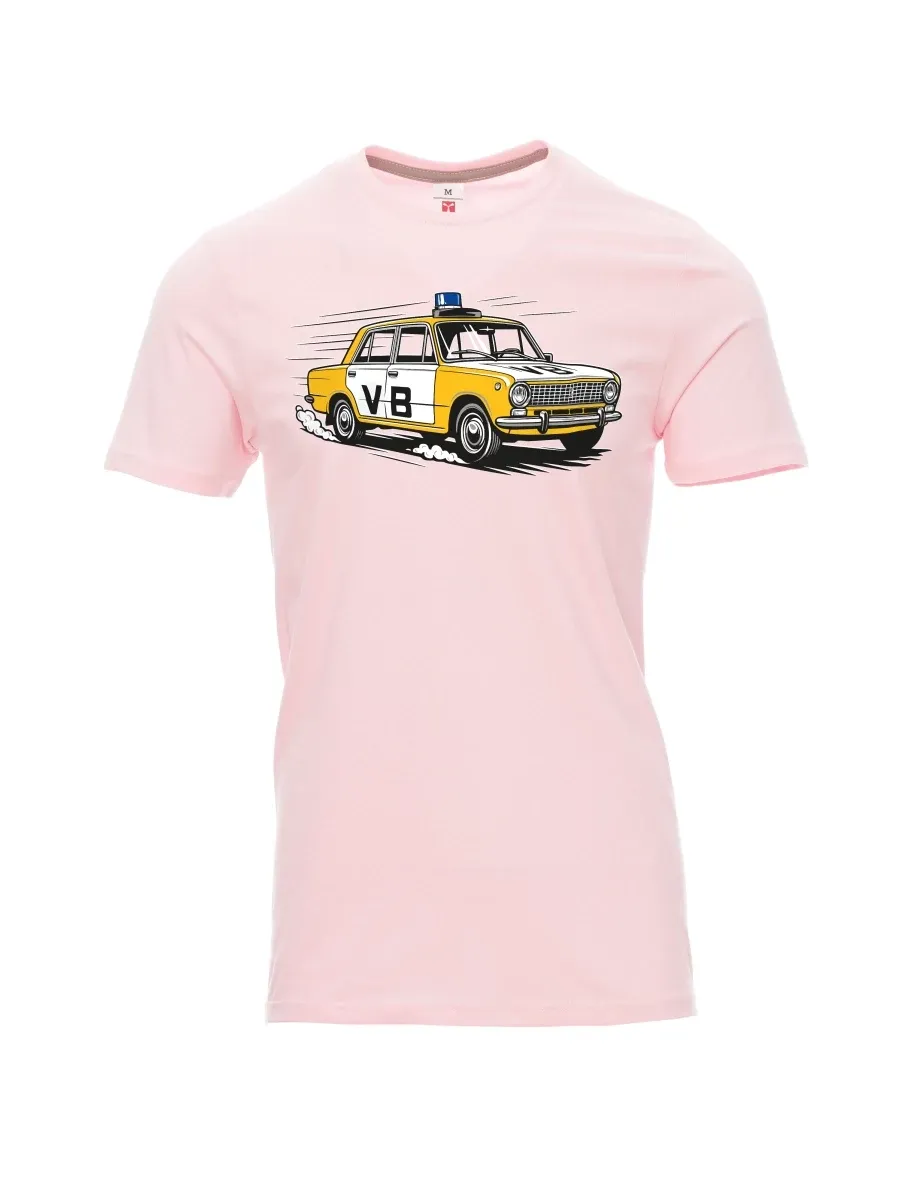 Light pink men´s T-shirt Car VAZ 2101 VB
