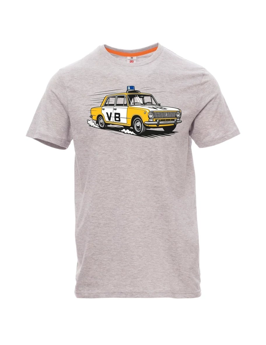 Gray melange men´s T-shirt Car VAZ 2101 VB
