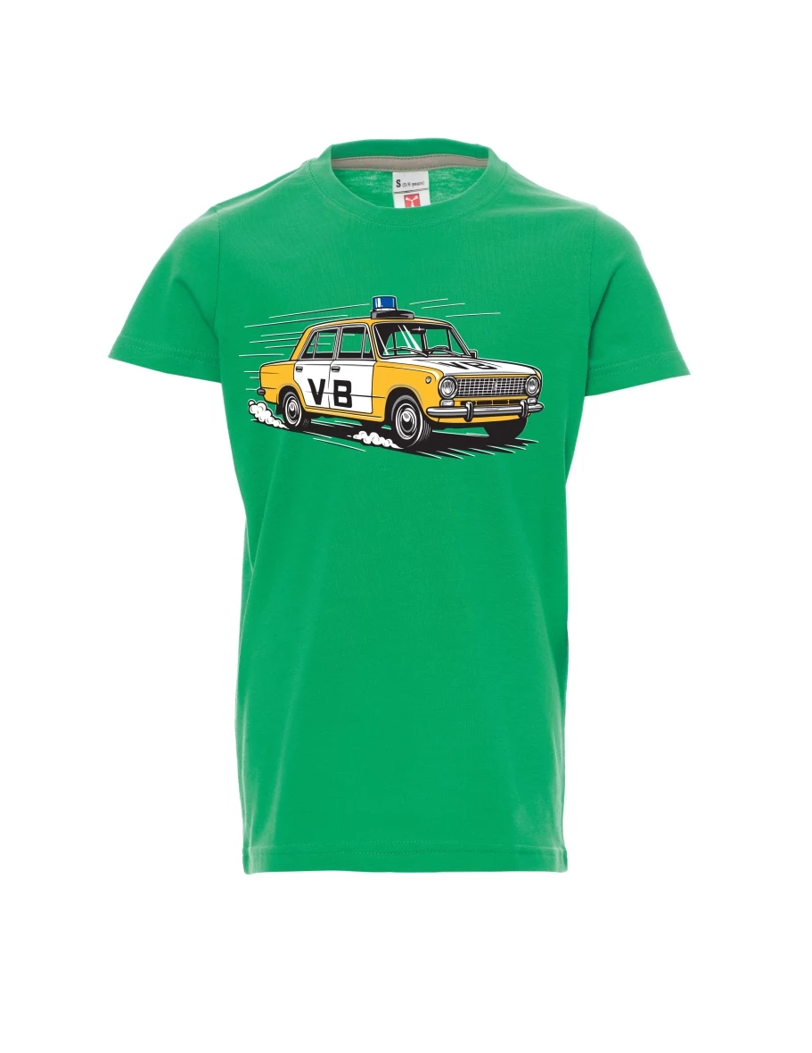 Green children´s T-shirt Car VAZ 2101 VB