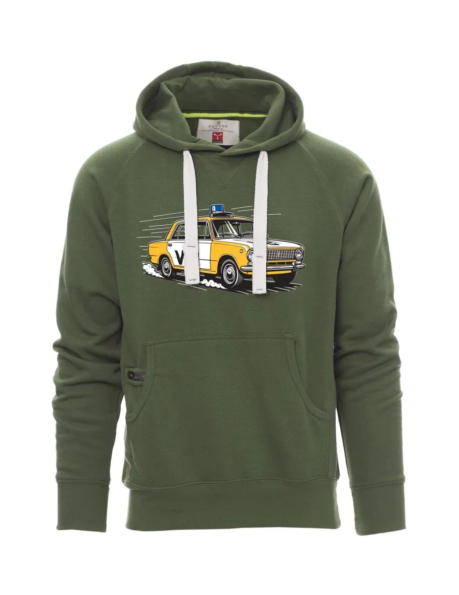 Dark green men´s sweatshirt Car VAZ 2101 VB