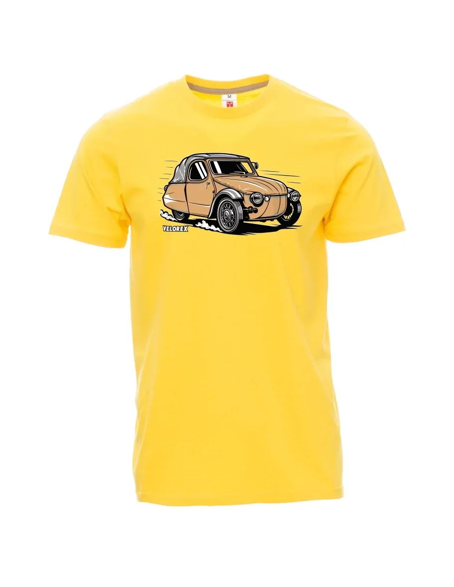 Yellow men´s T-shirt Car Velorex